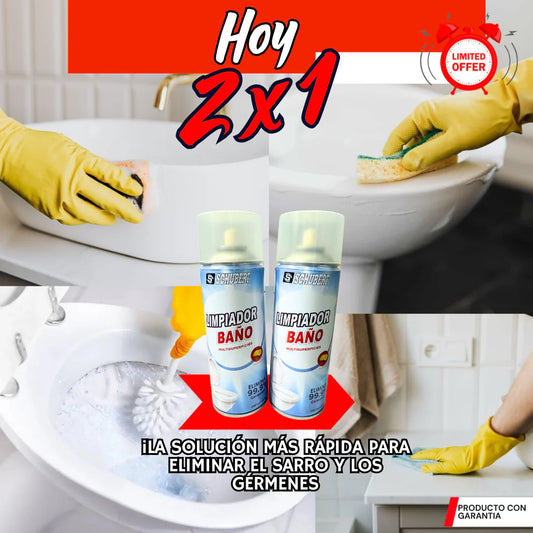 (2x1) NUEVA ESPUMA LIMPIADORA PARA BAÑO Y DUCHA